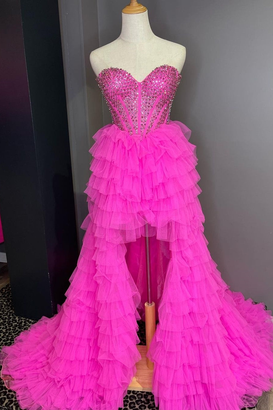strapless open back dress Poly USA 9266 main image 0