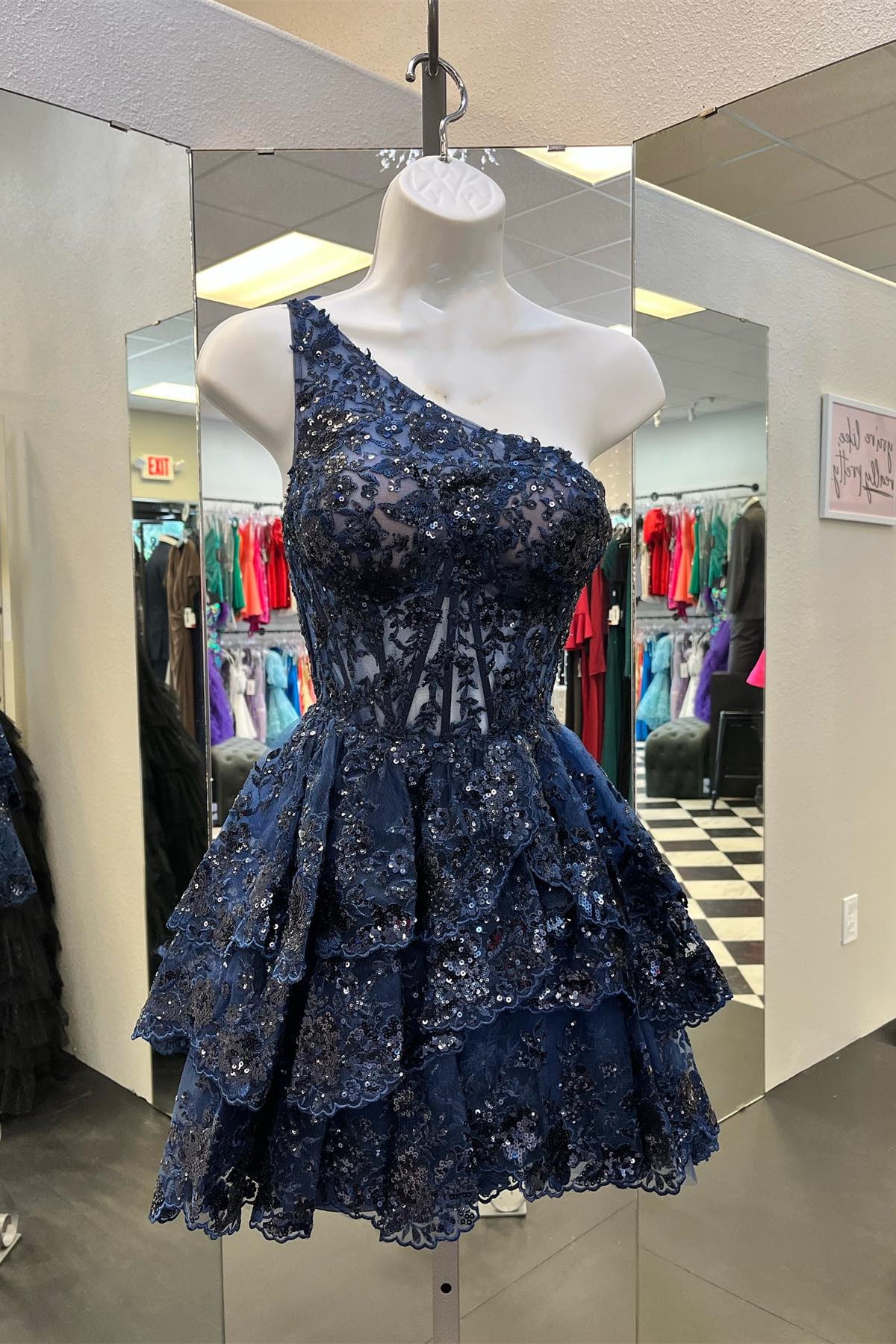 Navy Blue Homecoming Dresses Dressesforparty Navy Blue Homecoming Dresses Dressesforparty