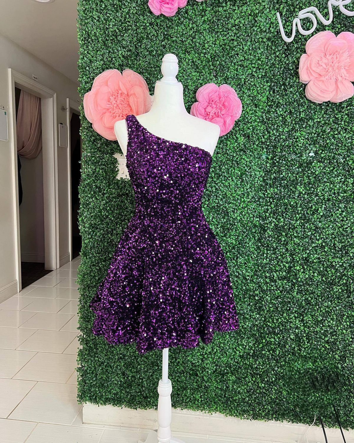 One Shoulder Royal Blue Sequin Short A-line Homecoming Dress Dressesforparty One Shoulder Royal Blue Sequin Short A-line Homecoming Dress Dressesforparty