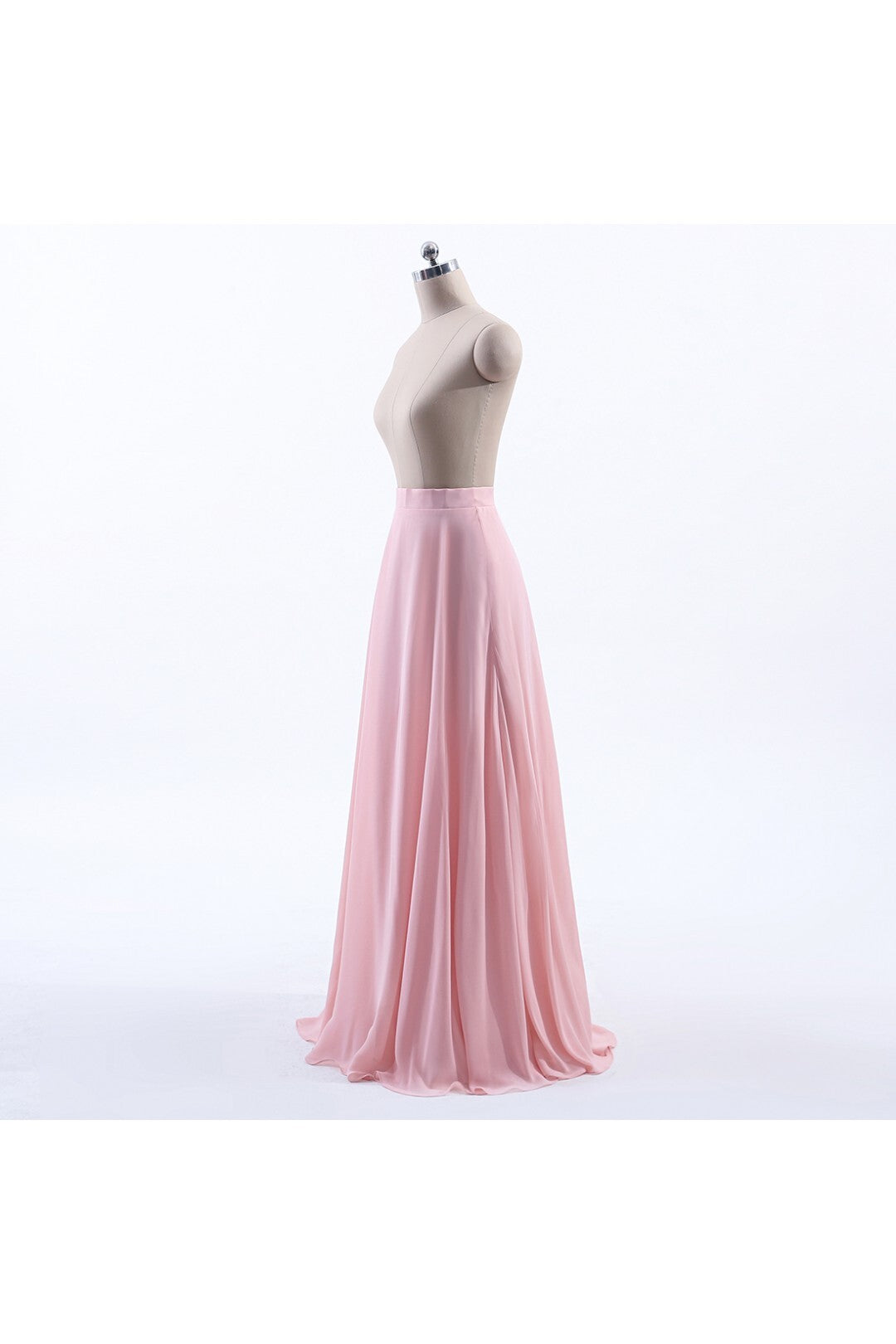 Pink Chiffon A-line Bridesmaid Skirt