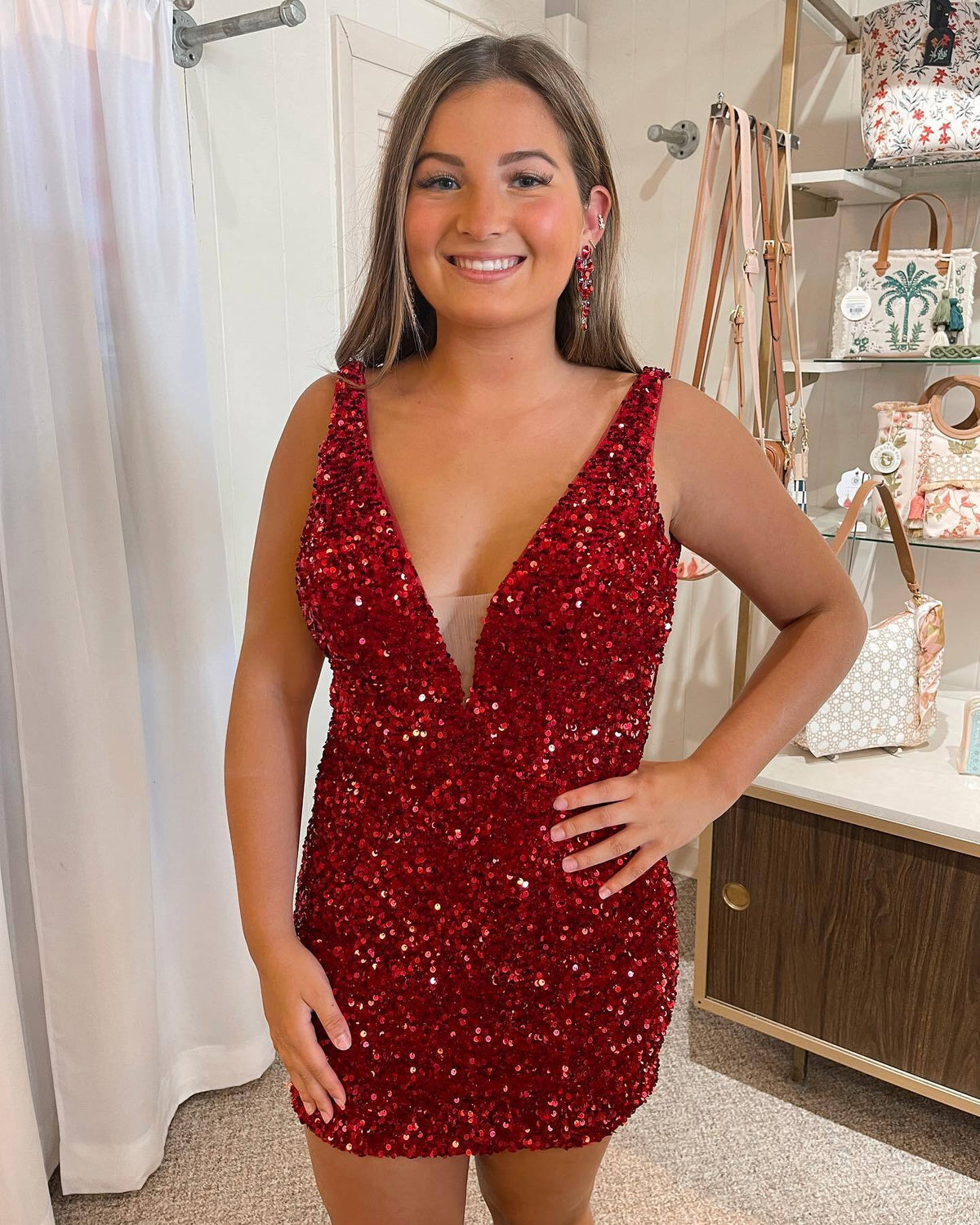 Purple Sequin V Neck Bodycon Homecoming Dress Dressesforparty Purple Sequin V Neck Bodycon Homecoming Dress Dressesforparty