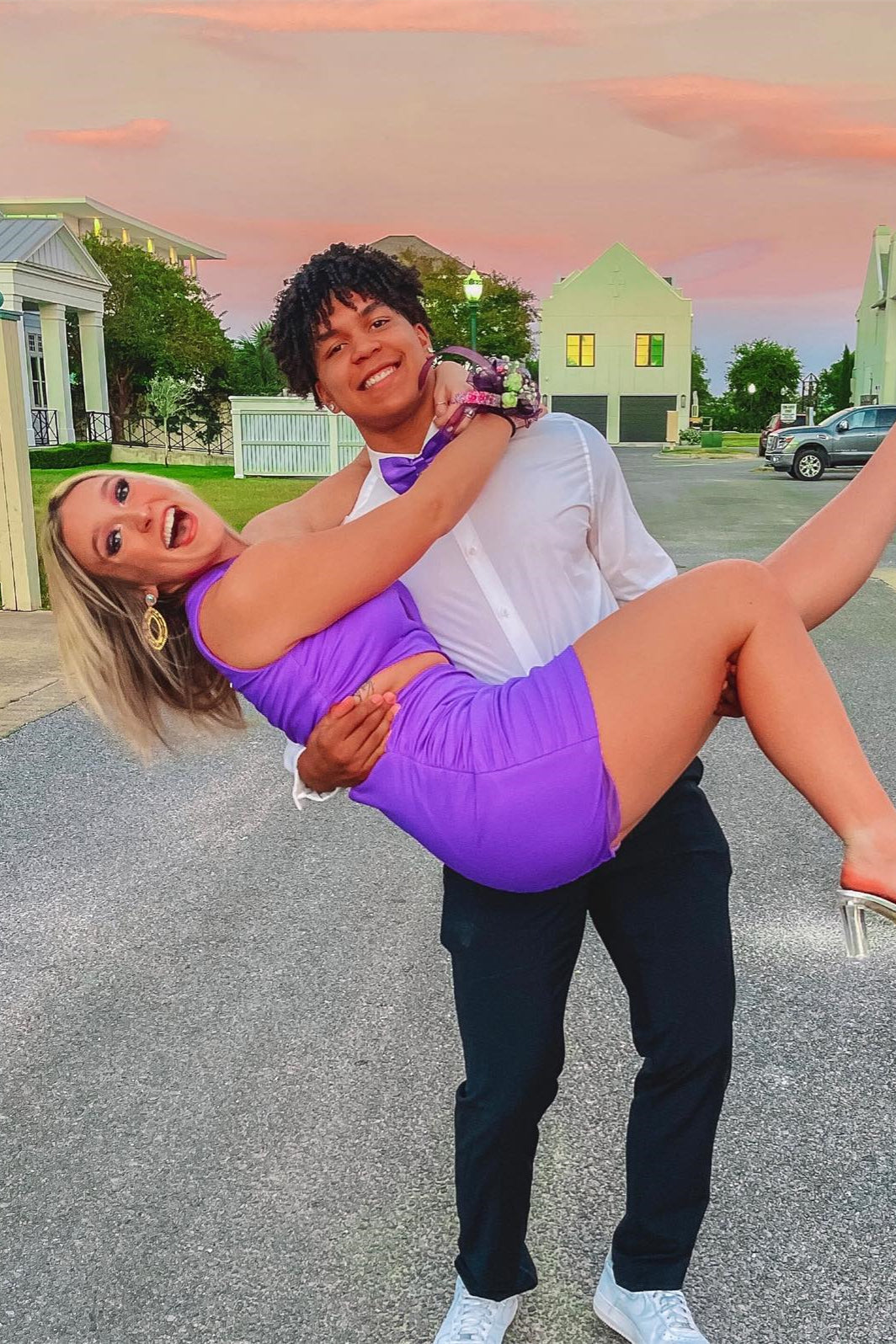 The Purple One Shoulder Tight Mini Dress