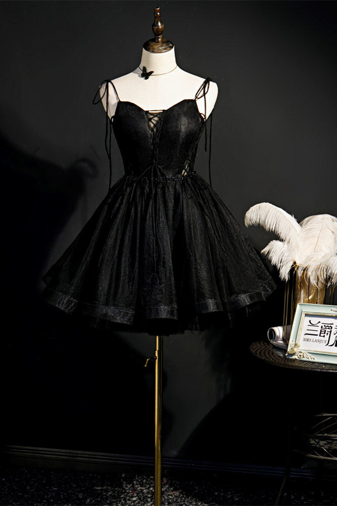 open lace back dress Little Black Party Dress