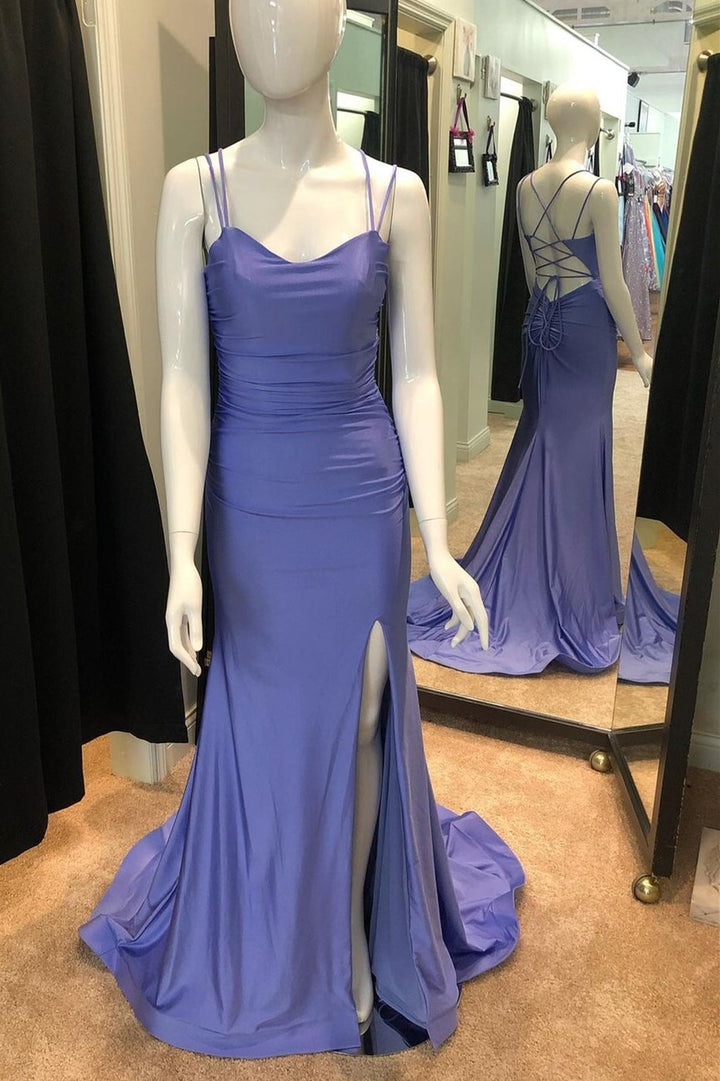 Simply Purple Mermaid Long Prom Dress with HZ0308