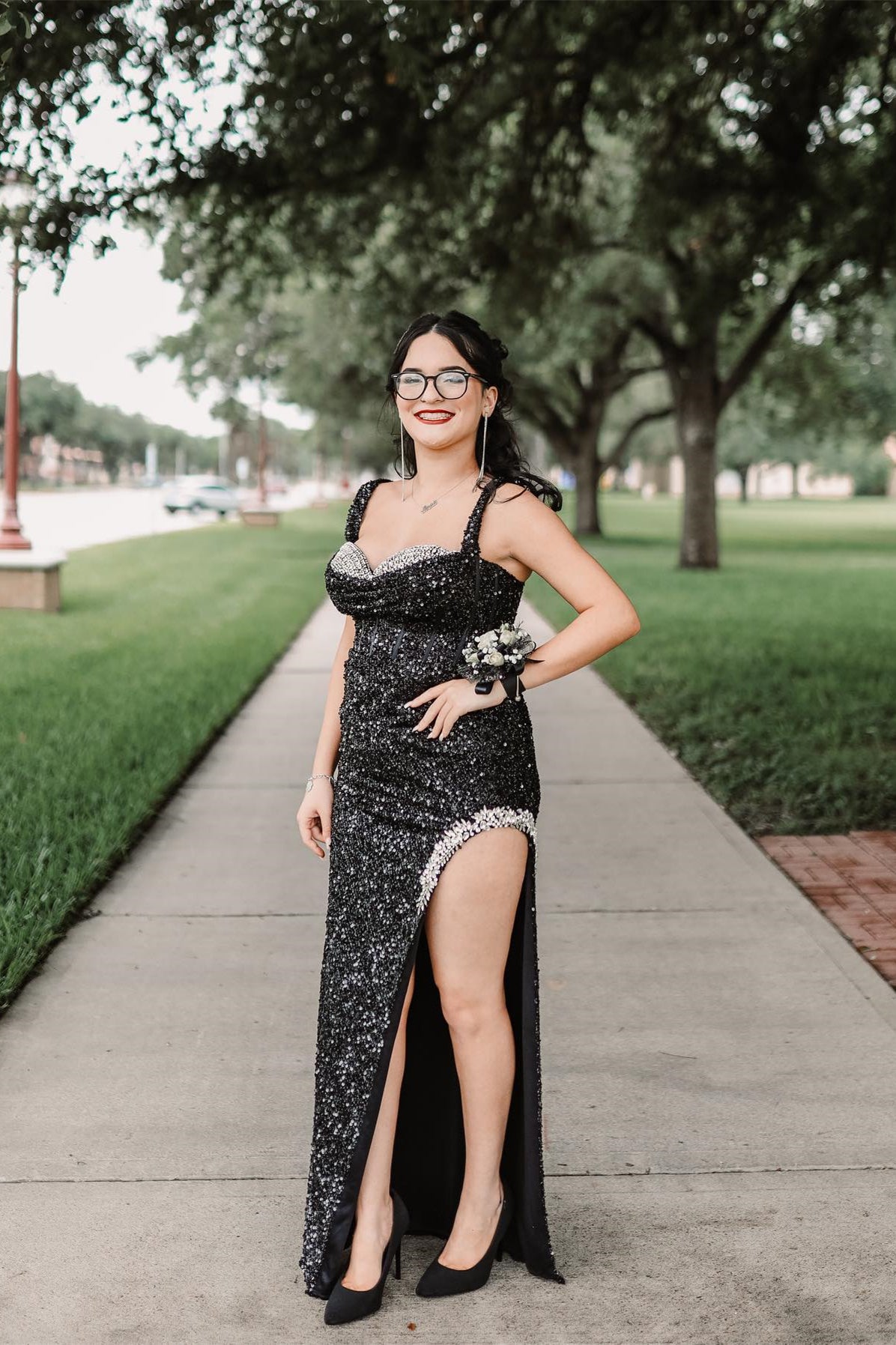 Sexy Black Sequin Tight Long Formal Dress with Slit Dressesforparty Sexy Black Sequin Tight Long Formal Dress with Slit Dressesforparty