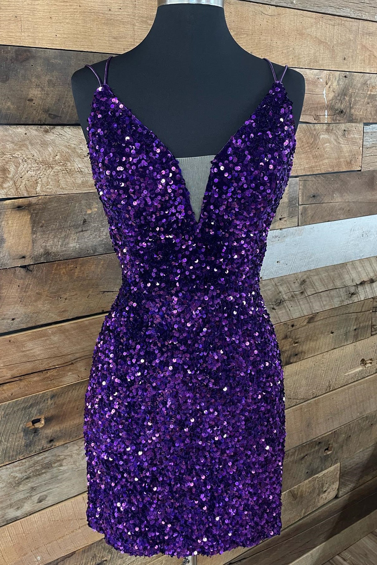 Purple Sequin Straps Tight Mini Party Dress Dressesforparty Purple Sequin Straps Tight Mini Party Dress Dressesforparty