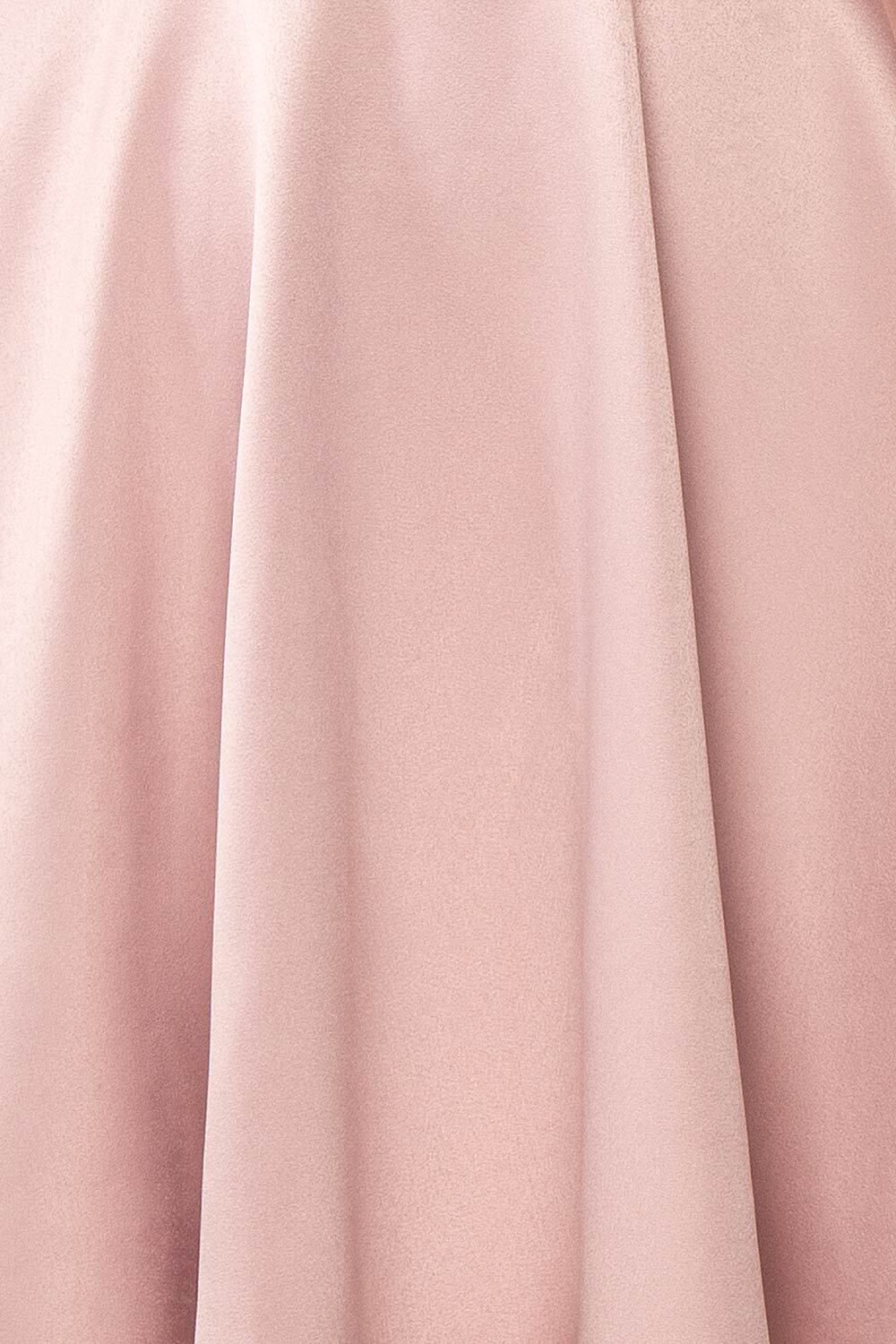 Simple Pink Straps A-line Short Party Dress with Lace Up Back