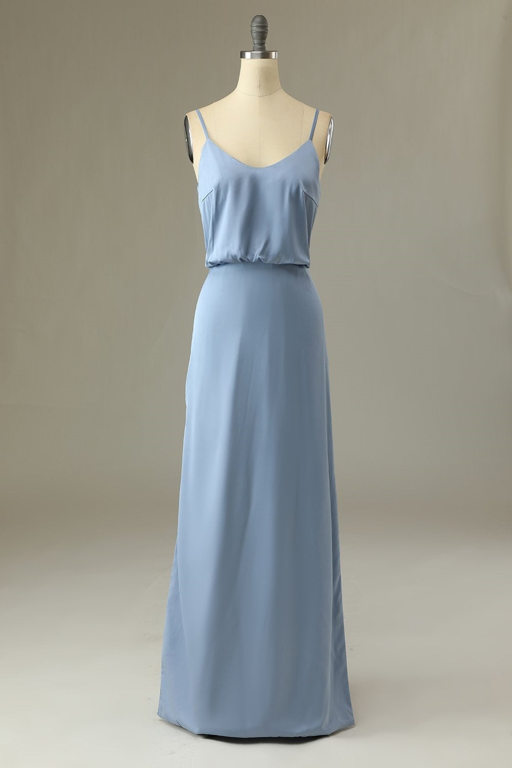 mystic blue bridesmaid dresses Mist Blue Bridesmaid Dress Matte Satin Size 2X