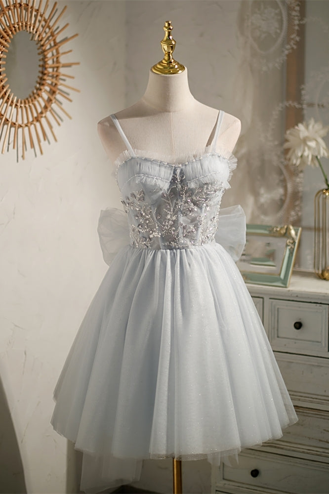princess beaded mini dress Grey Short A-line Party – Dressesforparty Roman Holiday Strapless White Waist Size:30″ and its delicate silhouette Archival Black